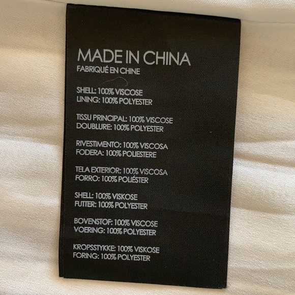 Club Monaco blue & white midi skirt - Picture 4 of 4